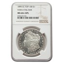 1890-CC Morgan Dollar MS-64* NGC (DPL, VAM-4, Tail Bar) 1890-CC Morgan Dollar MS-64* NGC (DPL, VAM-4, Tail Bar)